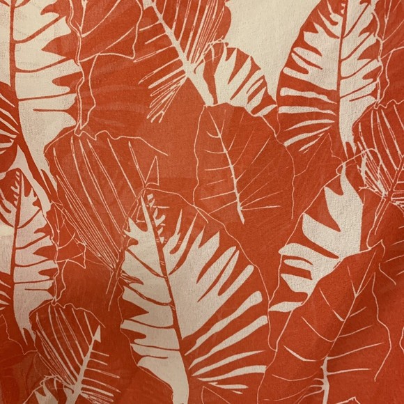 Max Studio Tropical Boho Orange Palm Tank Top Blouse Womens Sm Cami Spring Shirt - Picture 6 of 6